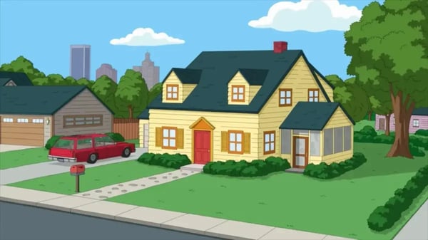 The Griffin's home in Family Guy. 