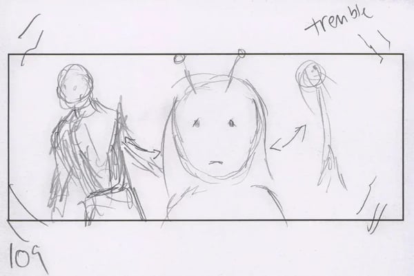 Storyboard example from Guardians of the Galaxy Volume 2.