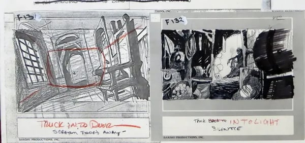 Storyboard example from Lord of the Rings.