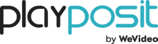 PlayPosit by WeVideo logo.