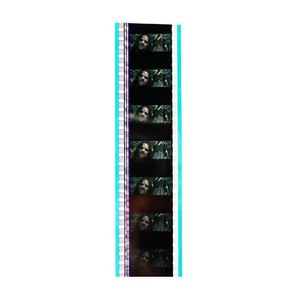 Film strip from "Lord of the Rings" showcasing different light exposure in every frame.