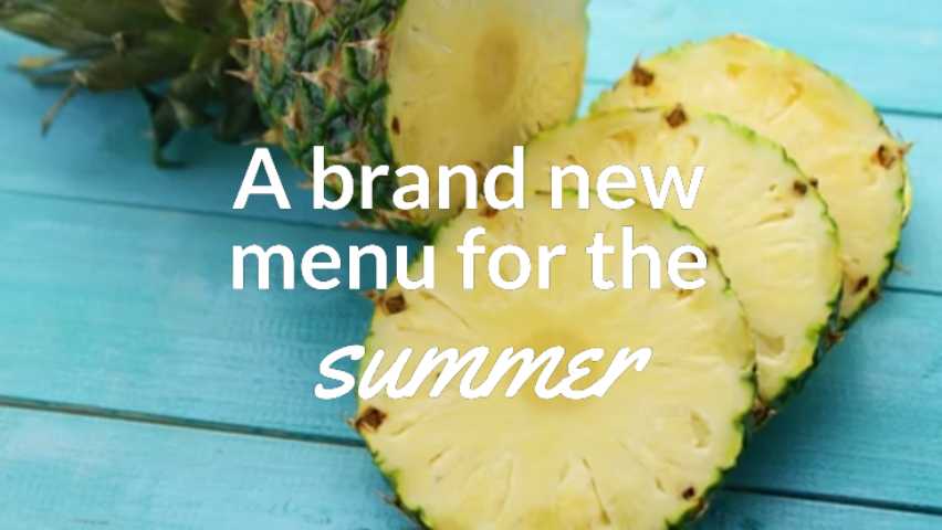 Summer menu