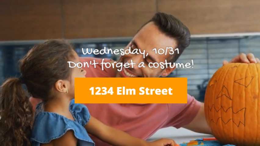 Halloween family invite